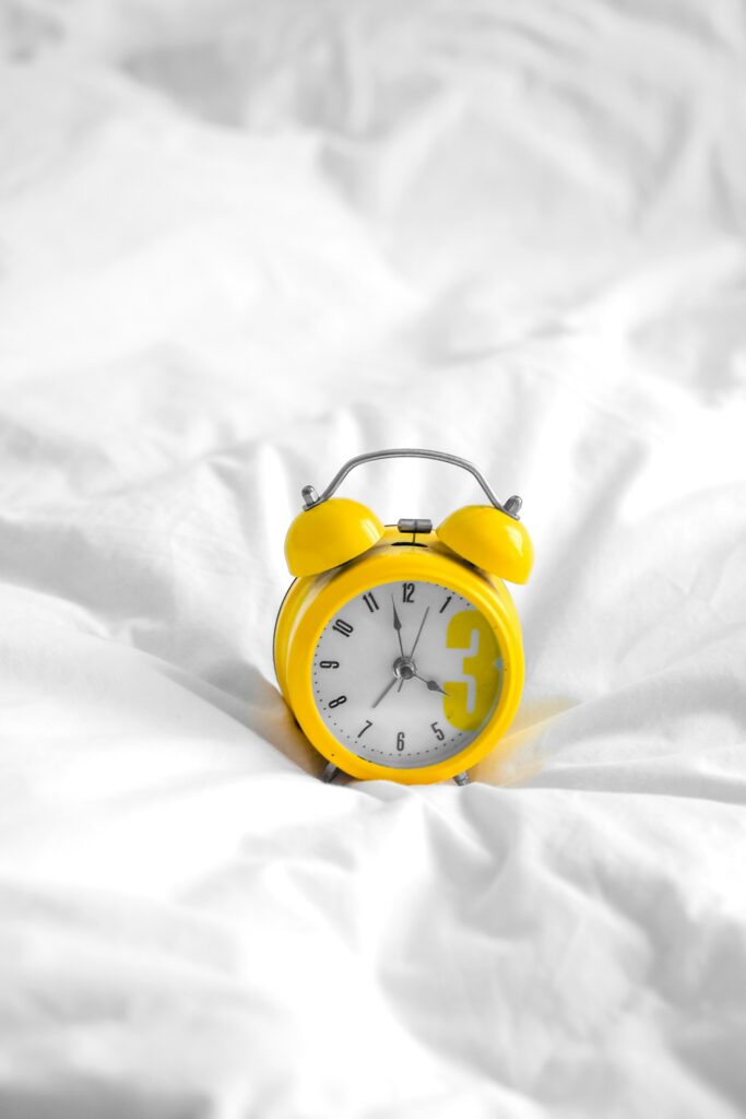 Go to bed and wake up everyday at the same time