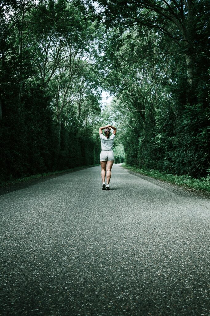 Light daily exercise as part of a positive mindset routine